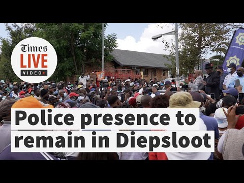 Not going anywhere Cele promises heightened police presence in Diepsloot