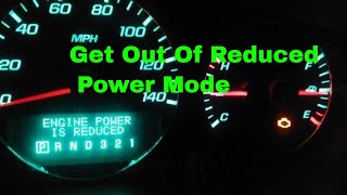 Chevy Reduced Engine Power || Clearing Throttle Body Codes
