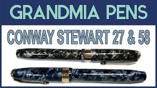 TWO CONWAY STEWART FOUNTAIN PENS