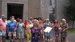 Purbrook Community Choir performance 9th June  2018 at Waterlooville Music Festival