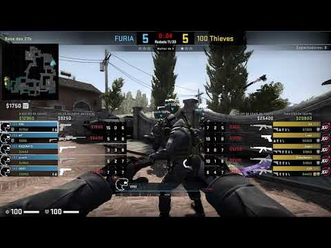 Pov VINI (28/19) CS GO DEMO - INFERNO - 16 FURIA VS 14 100THIEVES (IEM New York 18/10/2020)