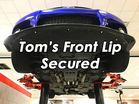 Securing my Toms Front Lip - Lexus ISF