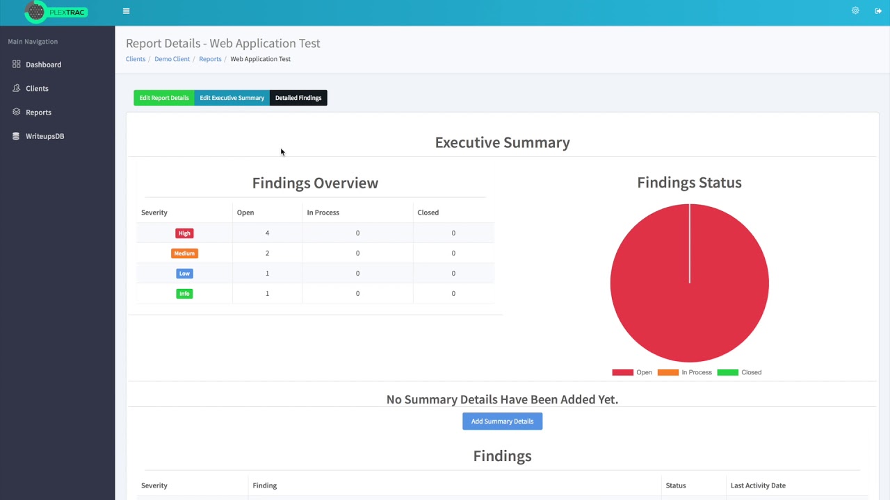 PlexTrac Demo - Create and Export Reports