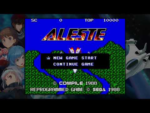 Aleste "Normal" 1cc (Sega Mark III)  played on the Aleste collection for PS4