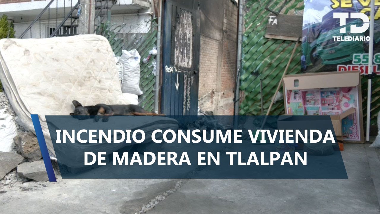 Incendio consume vivienda en Tlalpan y deja en la calle a familia
