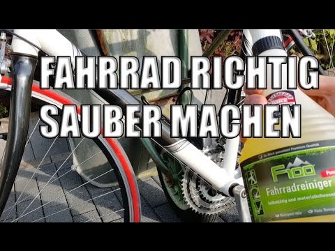 Fahrrad richtig sauber machen mit Dr Wack F100 Fahrradreiniger