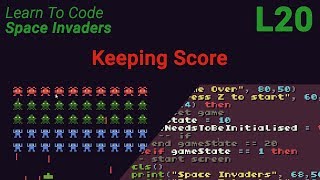 Space Invaders Lesson 20 - Keeping Score