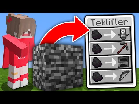 Minecraft ama BLOKLARLA OP TAKAS YAPABİLİYORUM!