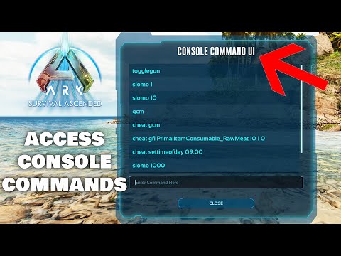 How to Access Console Commands  and Creative mode - Ark Survival Ascended