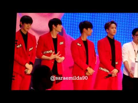 150614 KPOP World Festival in Malaysia  - VIXX speach to the winner special event for fans