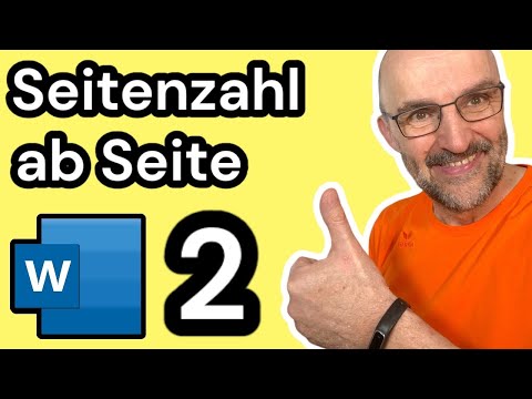 SEITENZAHLEN WORD ab Seite 2! Update 2024 - Tutorial