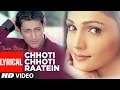 Chhoti Chhoti Raatein Lyrical Video Song Tum Bin Sonu Nigam Anuradha Paudwal Priyanshu Sandali
