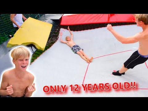 12 YEAR OLD DOES UNREAL QUAD FLIP !!