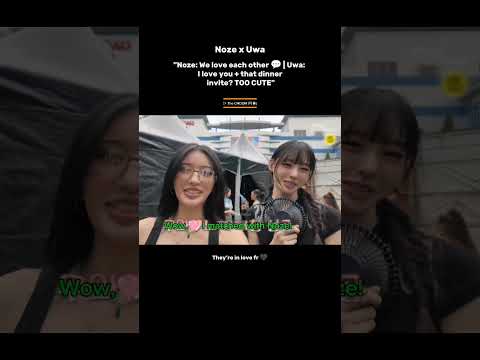 Uwa and Noze just being cute together..as always, lowkey flirting💕#uwa #noze #bumsup #ojogang #wswf