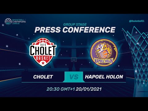Cholet v Hapoel Unet-Credit Holon - Press Conference | Basketball Champions League 2020/21