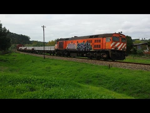 Comboio do cimento em Leiria com CP 1960