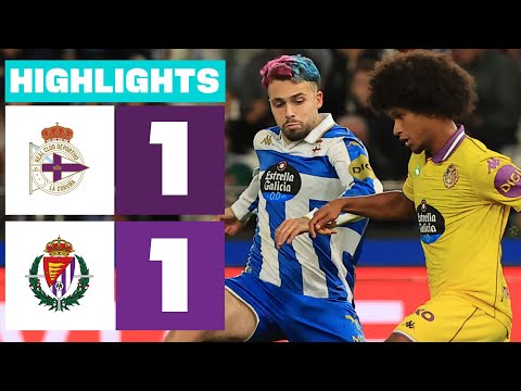 RC DEPORTIVO 1 - 1 REAL VALLADOLID | RESUMEN LALIGA HYPERMOTION