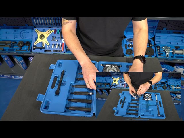 Vidéo teaser pour BRLLIANT TOOLS BT631100 Abzieher-Satz für Kugellager mit Trennmesser, 10-tlg [Powered by KS Tools]