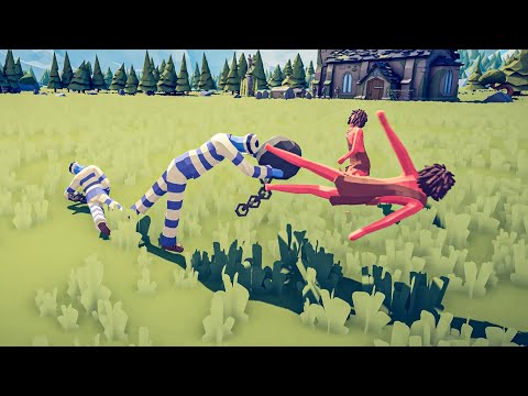 Ball ' N ' Chain vs Tribal Team - Totally Accurate Battle Simulator TABS