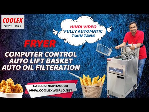 Twin Tank Computer Control Automatic Fryer Machine