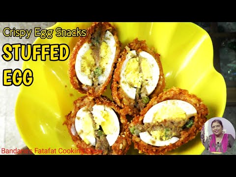 Stuffed Egg Recipe | Crispy egg snack | How To Make Stuffed Egg | bandana Fatafat Cooking Show |