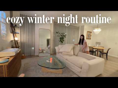 Cozy Winter Night Routine | Gym, Cleaning, Prioritizing My Health This Year!