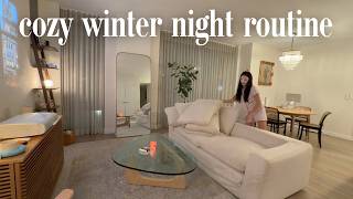 Cozy Winter Night Routine | Gym, Cleaning, Prioritizing My Health This Year!