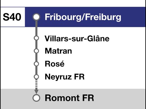 SBB CFF Ansagen/annonces » S40 Fribourg/Freiburg — Romont FR (2021) | SLBahnen