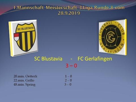 1.Mannschaft Meisterschaft 3.Liga SC Blustavia - FC Gerlafingen
