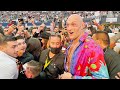 TYSON FURY GETS MOBBED BY FANS IN TEXAS! ARRIVES IN STYLE TO CHEER ON BILLY JOE SAUNDERS