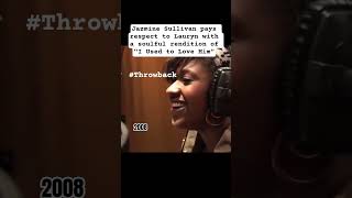 JAZMINE SULLIVAN Pays Respect to LAURYN HILL With A Soulful Rendition of I USED TO LOVE HIM #shorts