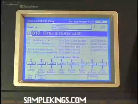 Korg Triton Extreme DVD 1: performance mode