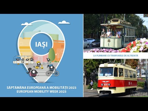 La plimbare cu tramvaiele de altădată (Săptămâna Europeană a Mobilității - Iași 2023)
