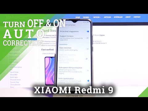 How to Turn On & Off Auto Correction in XIAOMI Redmi 9 – Manage Auto Correction Settings
