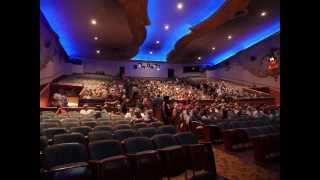 A time lapse of the Crest Theatre's main auditorium on opening night