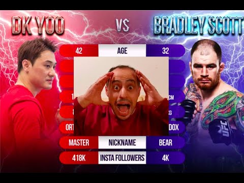 D K YOO VS BRADLEY SCOTT UFC CHAMPION (DK Yoo's 26 hugs)