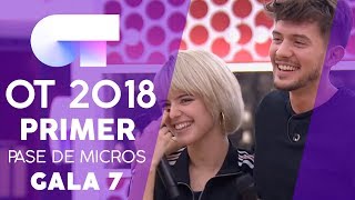 &quot;CONTAMÍNAME&quot; - ALBA y CARLOS  | PRIMER PASE DE MICROS GALA 7 | OT 2018