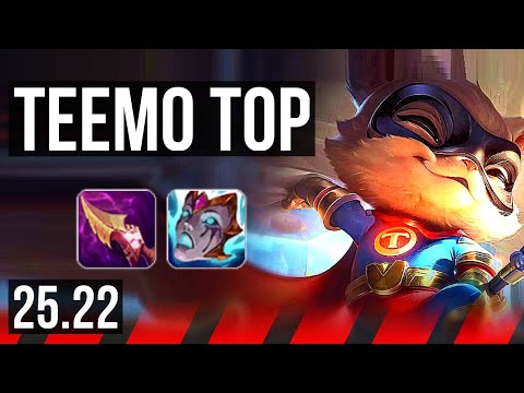TEEMO vs URGOT (TOP) | Rank 3 Teemo, 500+ games, Dominating | KR Grandmaster | 25.22