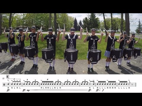 2016 Cadets Snares - LEARN THE MUSIC to "Villa Borghese"