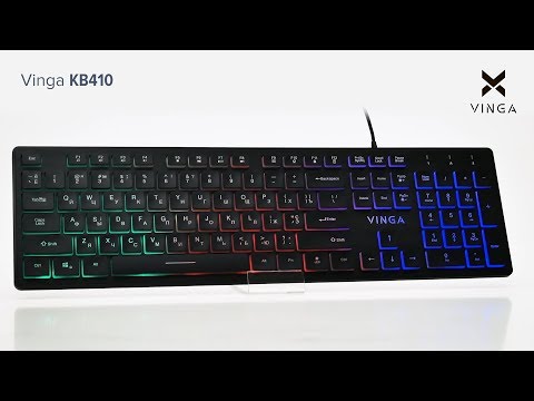 Клавіатура Vinga KB410 black