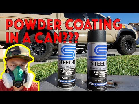 Stainless Steel in a Can?Used this Powdercoat substitute STEEL-IT for my Tacoma Fuel Tank Skid Plate