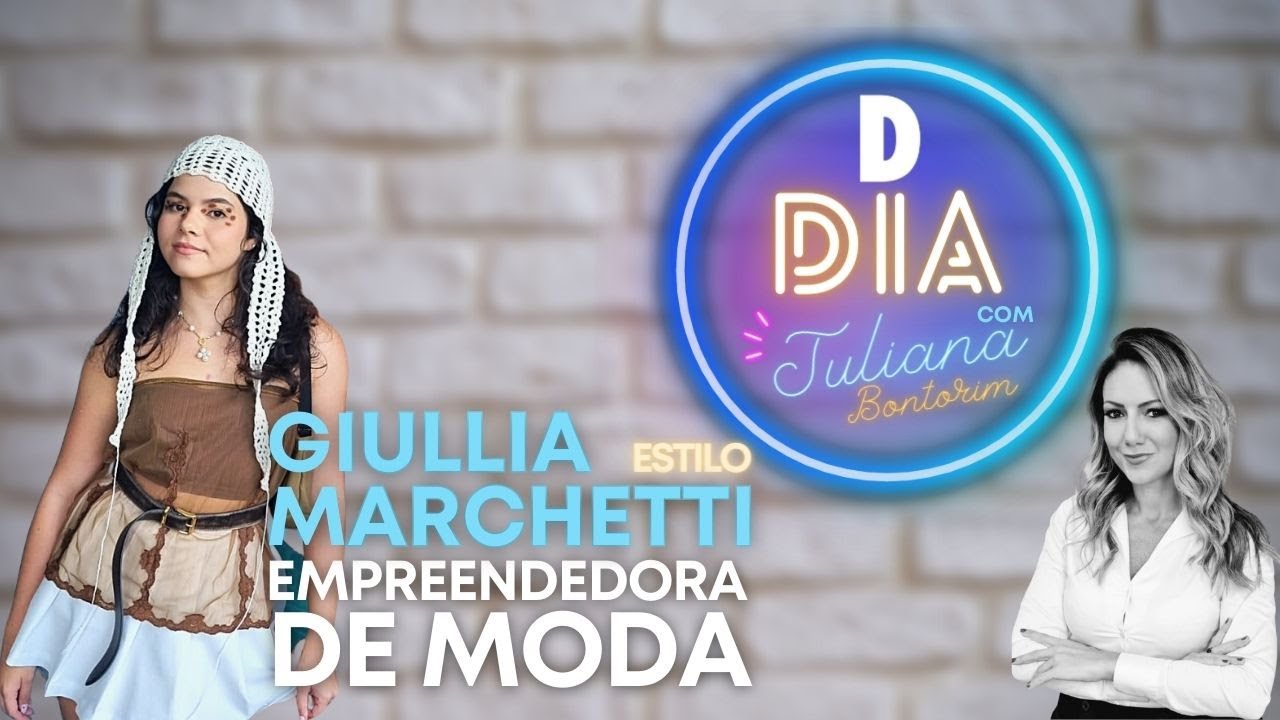 Com quase 500 mil seguidores, influencer e empreendedora de moda Giullia conta sua história para a jornalista Juliana Bontorim, no estúdio do Dgabc TV.