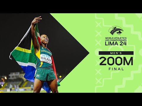 🇿🇦's Bayanda Walaza completes iconic sprint double | World Athletics U20 Championships Lima 24
