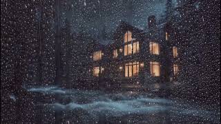 The sound of rain Without music | Rain on The Roof in the Foggy Forest - End Insomnia
