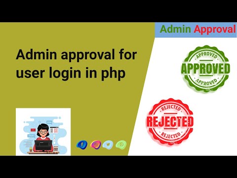 Admin Approval For User Login In Php