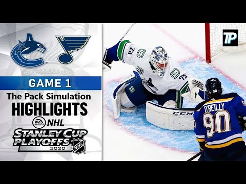 NHL Highlights | First Round, Gm1: Blues @ Canucks - Aug. 12, 2020 (SIMULATION)
