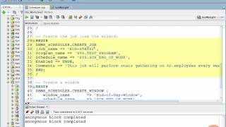 0510 Demo 2 Building Jobs With SQL Developer