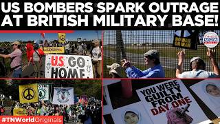 ANTI-WAR PROTEST: Massive Protest Erupts Outside Raf Fairford In UK Over US Bombers