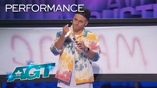 Dustin Tavella and Sarah Hyland Surprise the Judges With Incredible Magic | AGT 2022 video