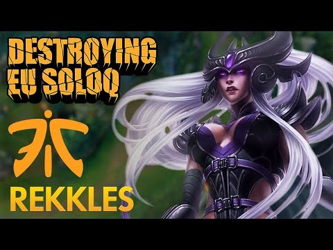 Destroying EU SoloQ: Fnatic Rekkles - Syndra Bot Lane - KDA 13/2/16